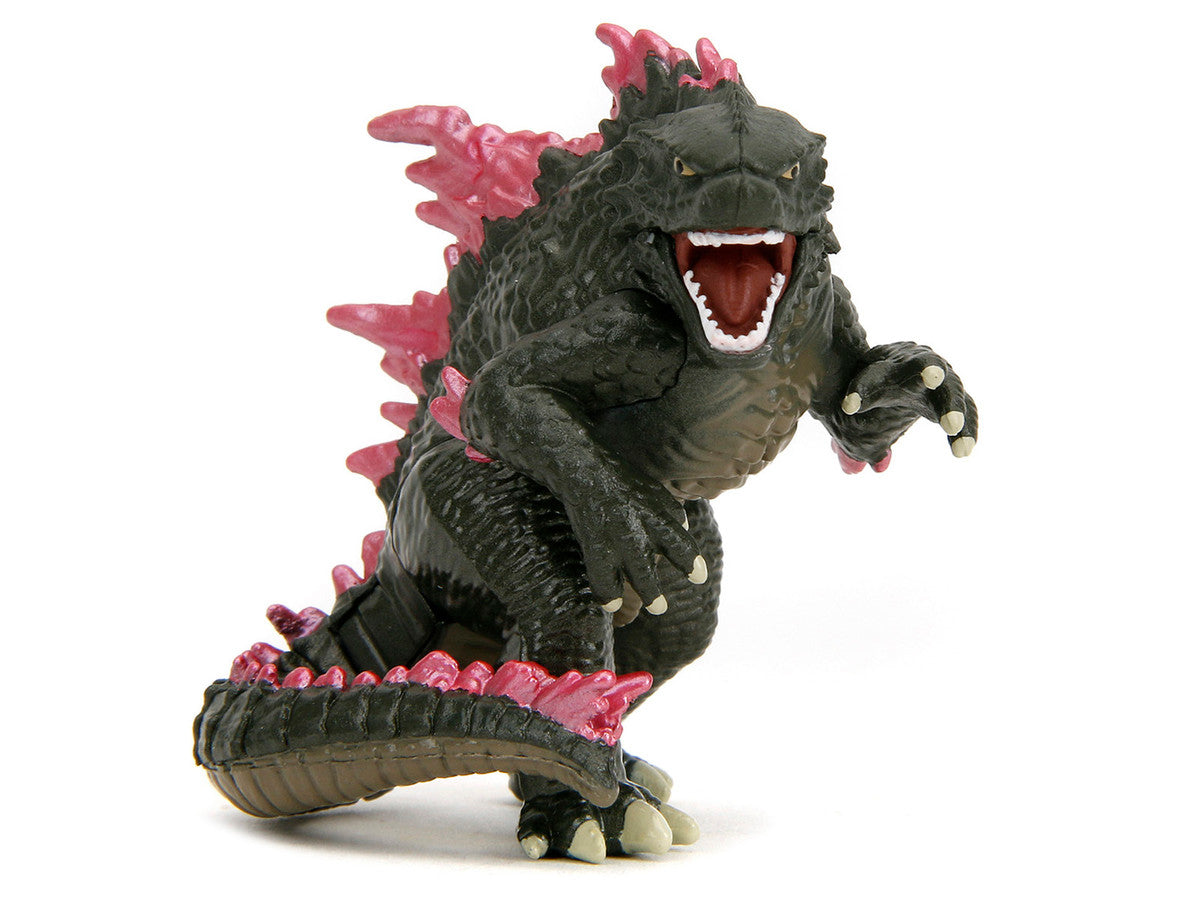Set of 4 Diecast Figures "Godzilla x Kong: The New Empire" (2024) Movie "Metalfigs" Series Diecast Models by Jada Jada