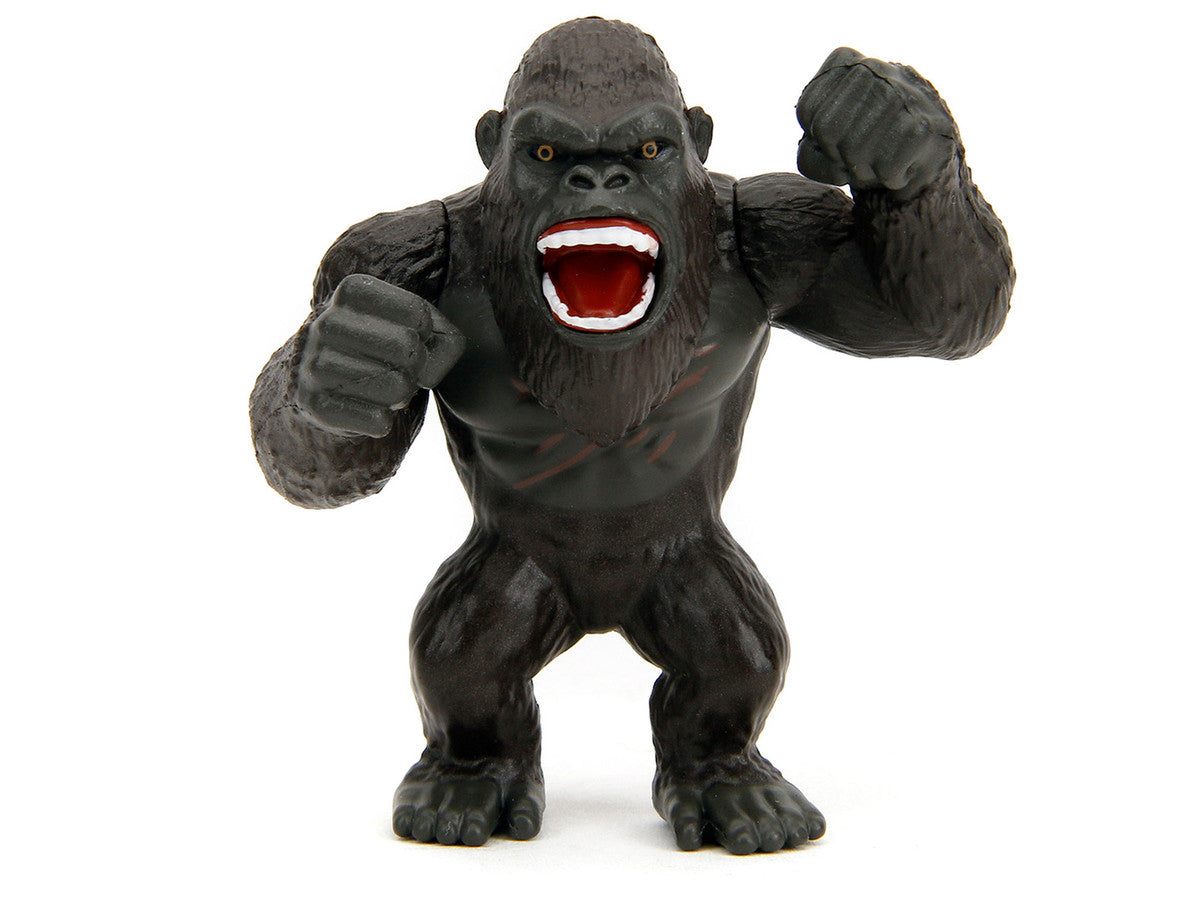 Set of 4 Diecast Figures "Godzilla x Kong: The New Empire" (2024) Movie "Metalfigs" Series Diecast Models by Jada Jada