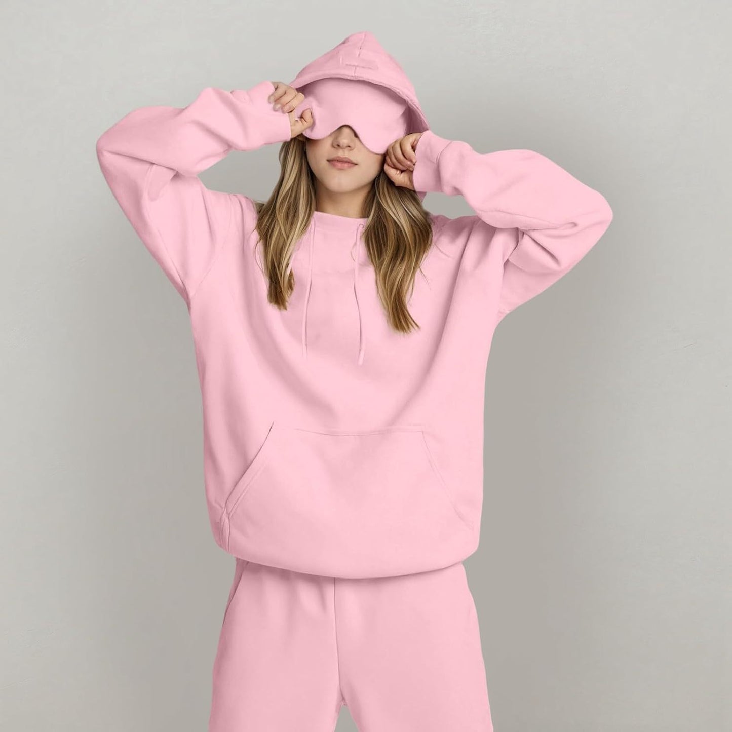 Women's Fashion Solid Color Hooded Top LadyShow.Store