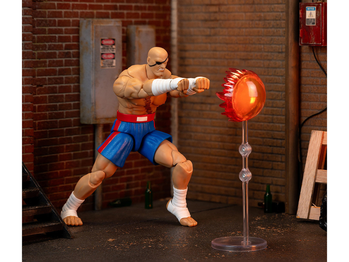 Sagat 7.5" Moveable Figure with Accessories and Alternate Head and Hands "Ultra Street Fighter II: The Final Challengers" (2017) Video Game Model by Jada Jada