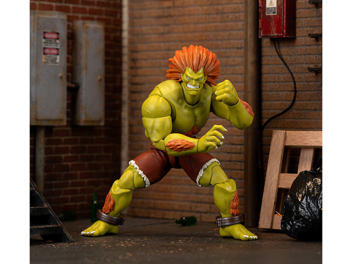 Blanka 7.5" Moveable Figure with Accessories and Alternate Head and Hands "Ultra Street Fighter II: The Final Challengers" (2017) Video Game Model by Jada Jada