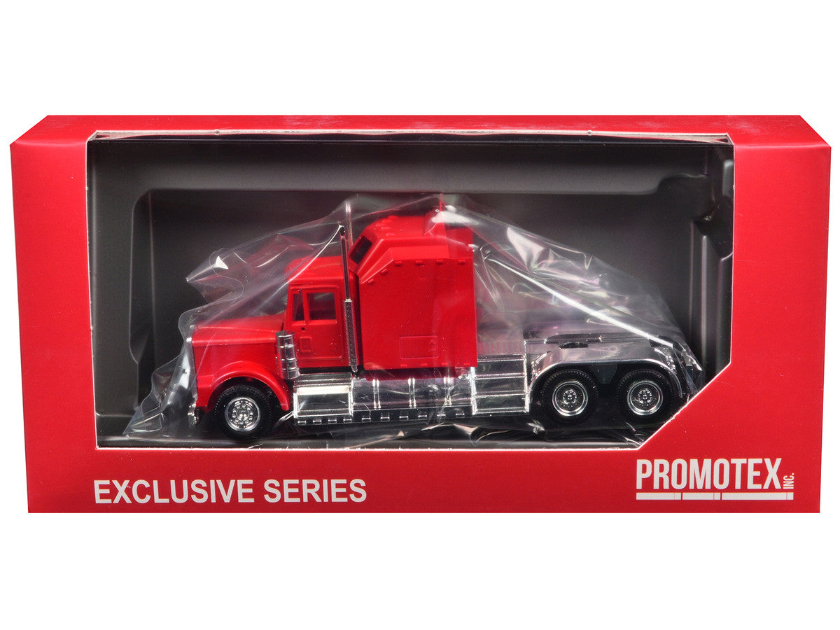 Kenworth W900 with Extra Large Sleeper Red 1/87 (HO) Plastic Model Car by Promotex Promotex