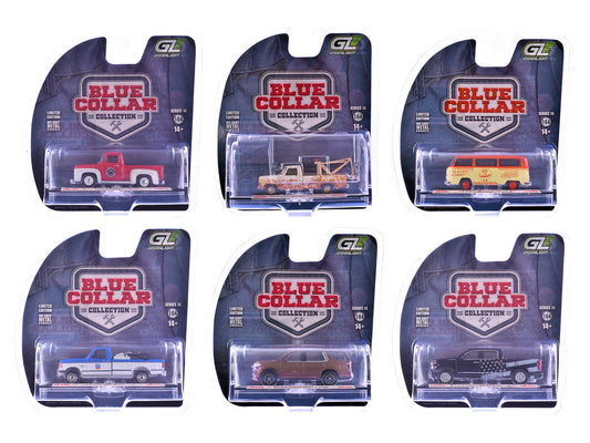 "Blue Collar Collection" Series 14 Set of 6 pieces 1/64 Diecast Model Cars by Greenlight Greenlight