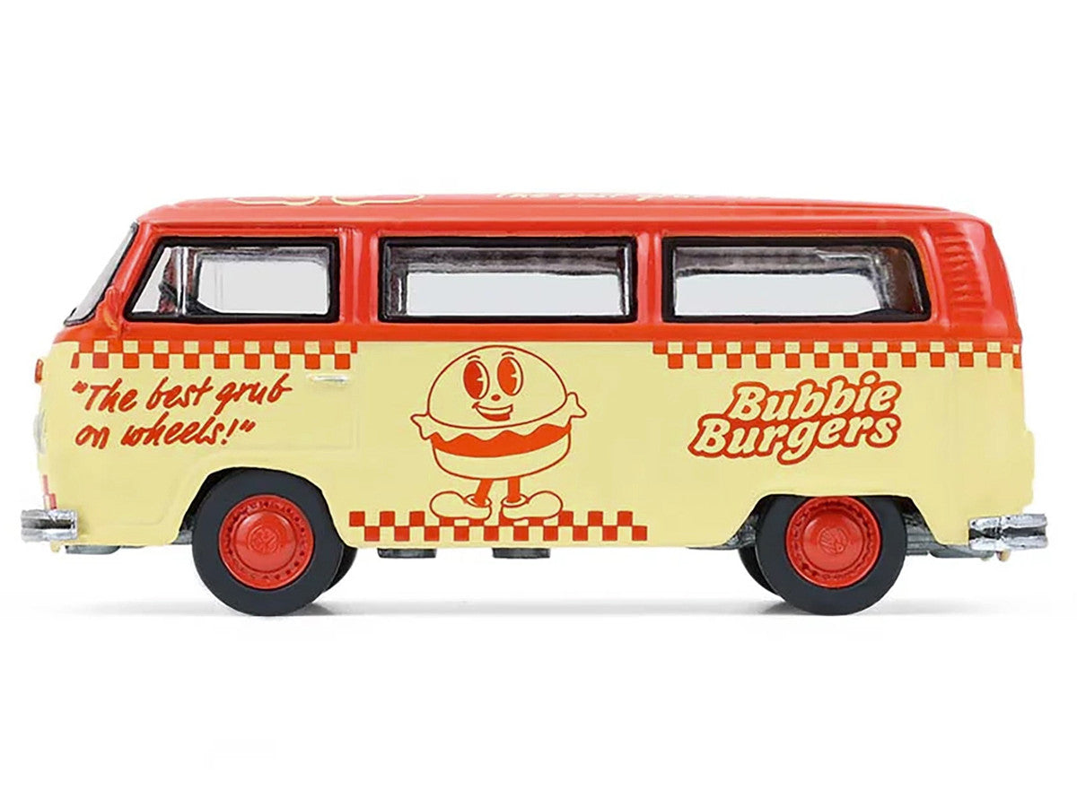 1975 Volkswagen Type 2 Van "Bubbie Burgers Food Truck" Orange and Cream "Blue Collar Collection" Series 14 1/64 Diecast Model Car by Greenlight Greenlight