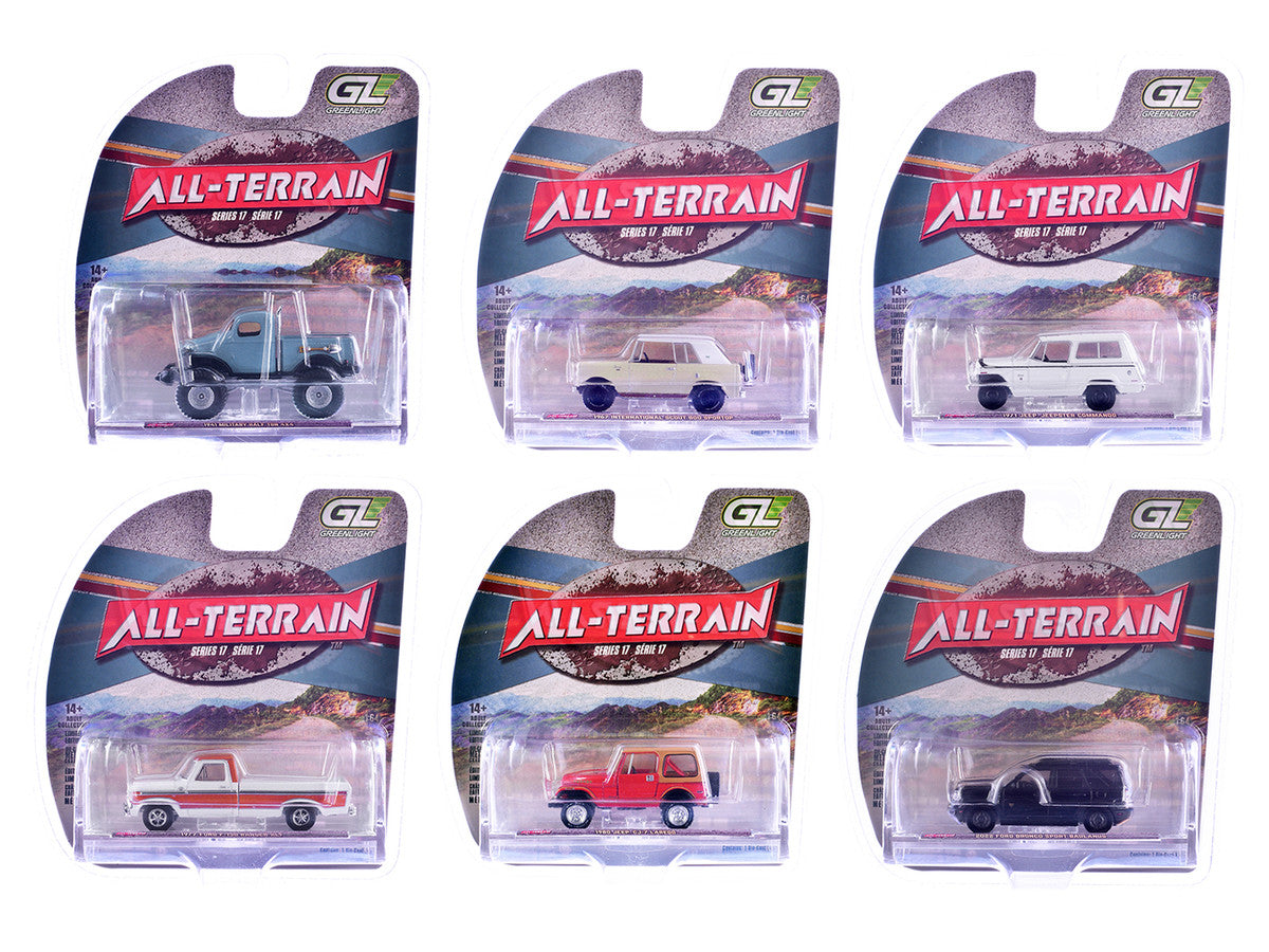 "All Terrain" Series 17 Set of 6 pieces 1/64 Diecast Model Cars by Greenlight Greenlight