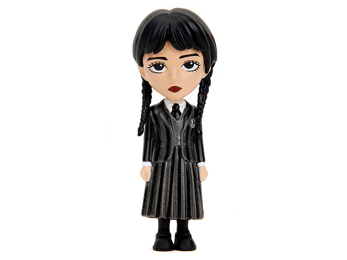 Set of 4 Diecast Figures "Wednesday" (2022-Current) TV Series "Metalfigs" Series Diecast Models by Jada Jada