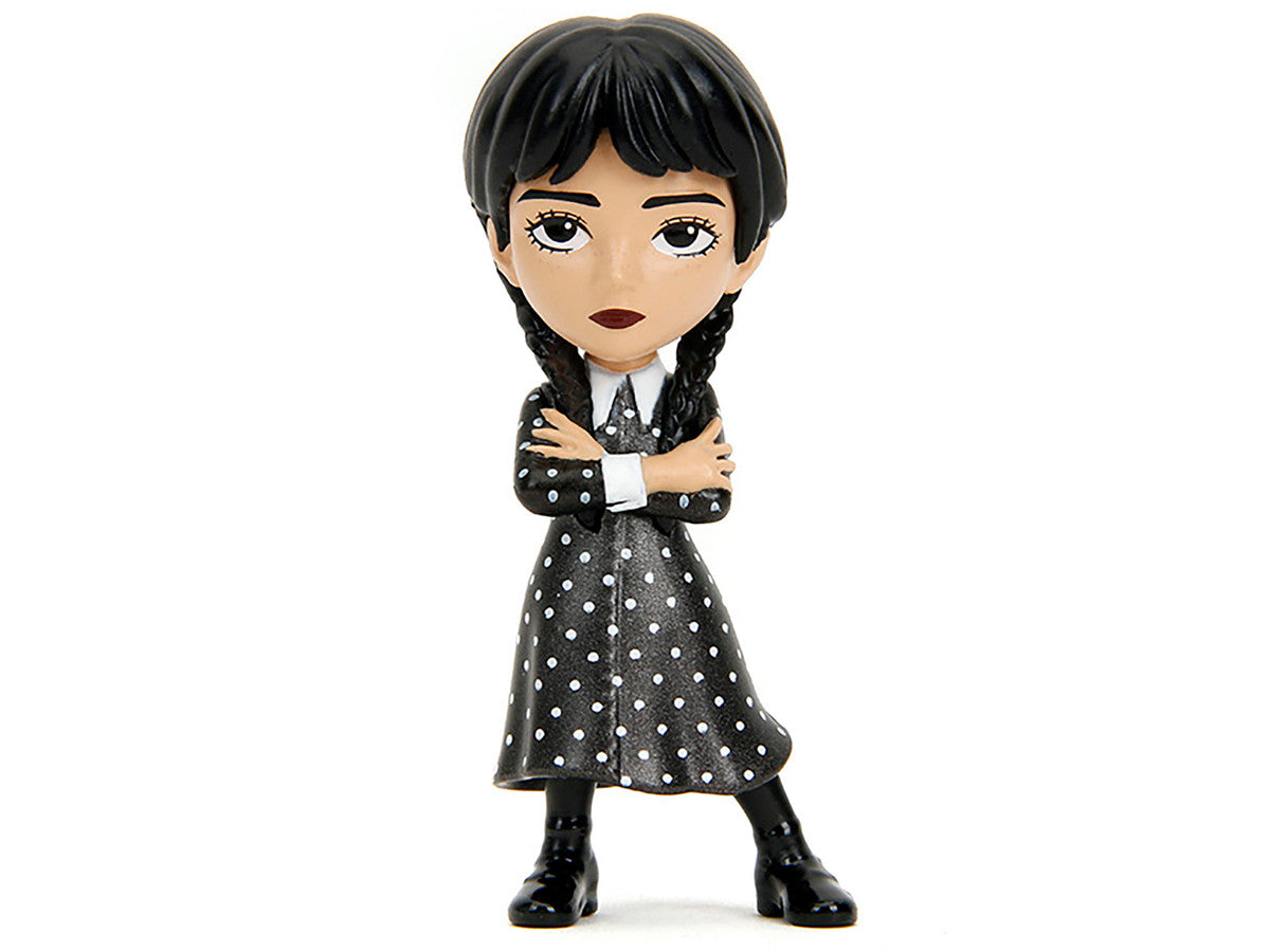 Set of 4 Diecast Figures "Wednesday" (2022-Current) TV Series "Metalfigs" Series Diecast Models by Jada Jada