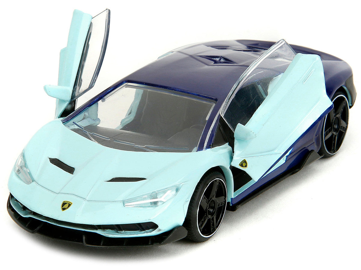 Lamborghini Centenario Light Blue and Purple "Pink Slips" Series 1/32 Diecast Model Car by Jada Jada