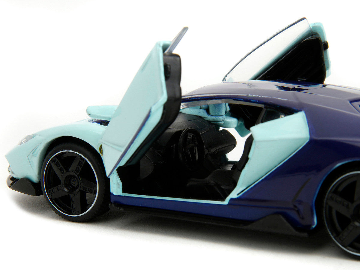 Lamborghini Centenario Light Blue and Purple "Pink Slips" Series 1/32 Diecast Model Car by Jada Jada