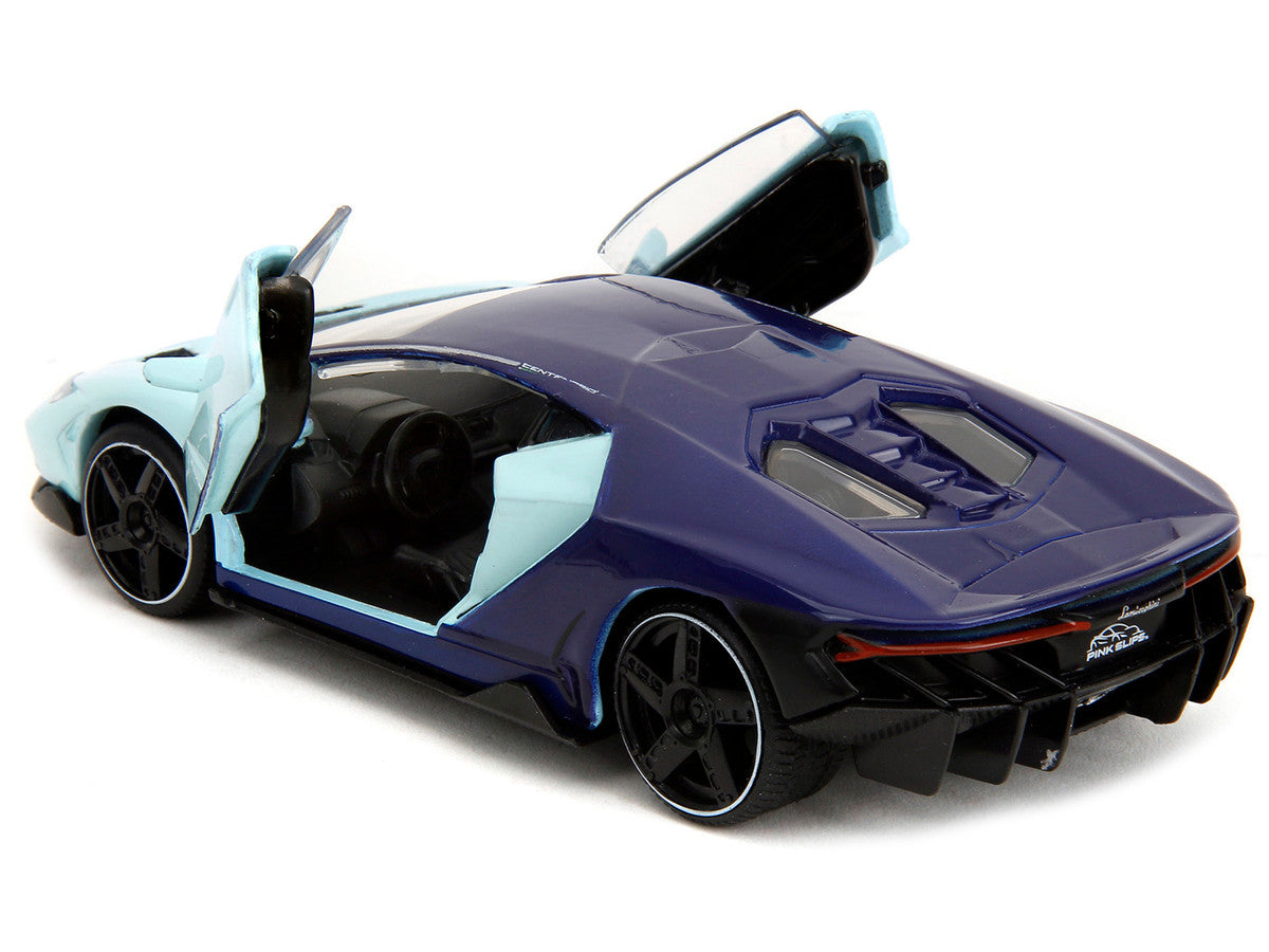 Lamborghini Centenario Light Blue and Purple "Pink Slips" Series 1/32 Diecast Model Car by Jada Jada