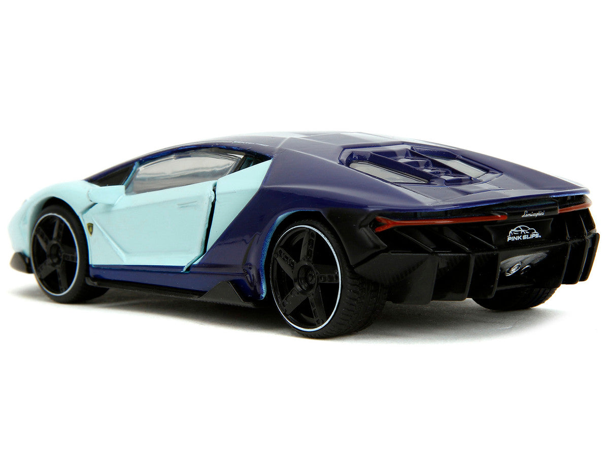 Lamborghini Centenario Light Blue and Purple "Pink Slips" Series 1/32 Diecast Model Car by Jada Jada