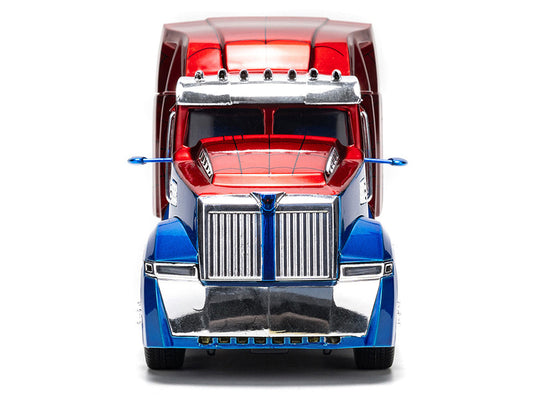 Western Star 57X Truck Tractor "Spider-Man" Blue and Red Metallic "Hollywood Rides" Series 1/24 Diecast Model by Jada Jada