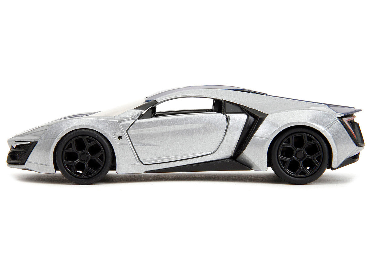 Lykan Hypersport Silver Metallic and Purple "Pink Slips" Series 1/32 Diecast Model Car by Jada Jada