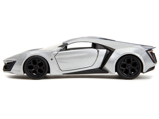 Lykan Hypersport Silver Metallic and Purple "Pink Slips" Series 1/32 Diecast Model Car by Jada Jada