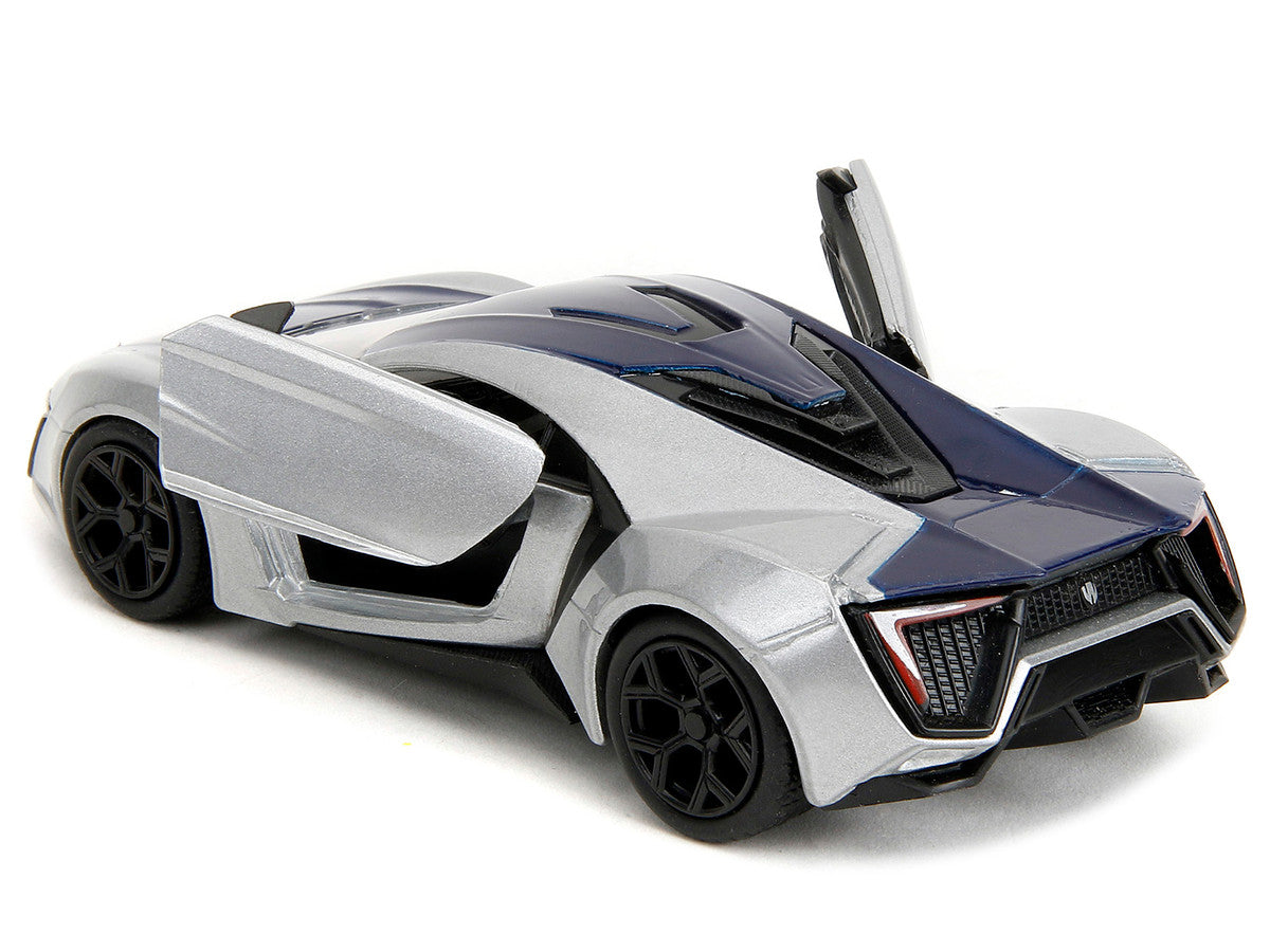 Lykan Hypersport Silver Metallic and Purple "Pink Slips" Series 1/32 Diecast Model Car by Jada Jada