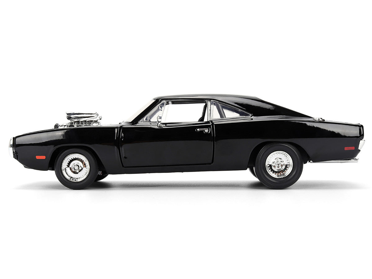 Dom's 1970 Dodge Charger R/T Black "F9" (2021) Movie "Fast & Furious" Series 1/24 Diecast Model Car by Jada Jada