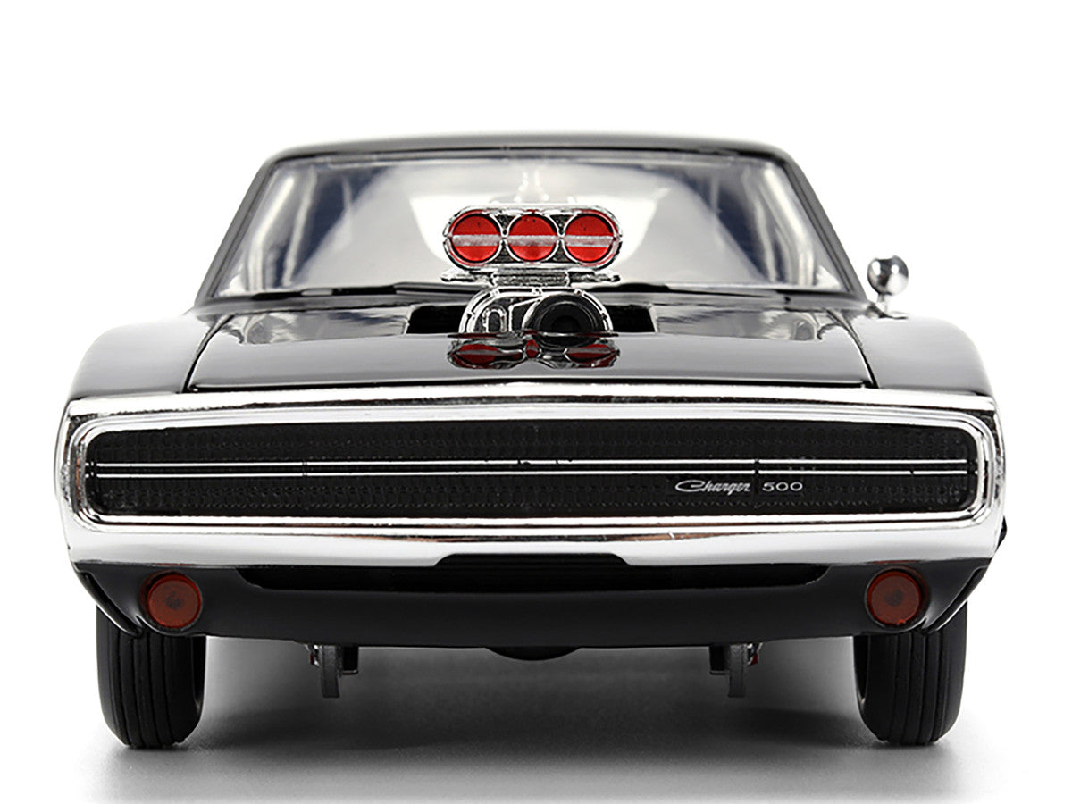 Dom's 1970 Dodge Charger R/T Black "F9" (2021) Movie "Fast & Furious" Series 1/24 Diecast Model Car by Jada Jada