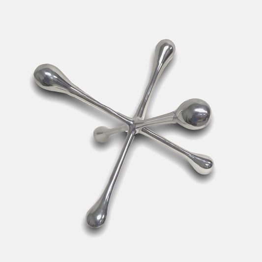 12" Silver Finish Extra Large Decorative Jack W2B