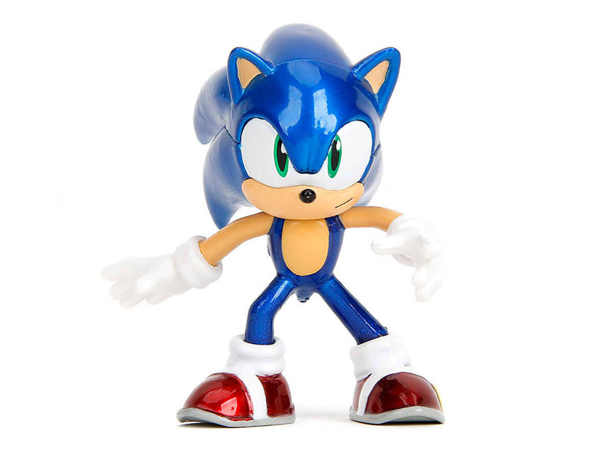 Set of 4 Diecast Figures "Sonic the Hedgehog" Video Game "Metalfigs" Series Diecast Models by Jada Jada
