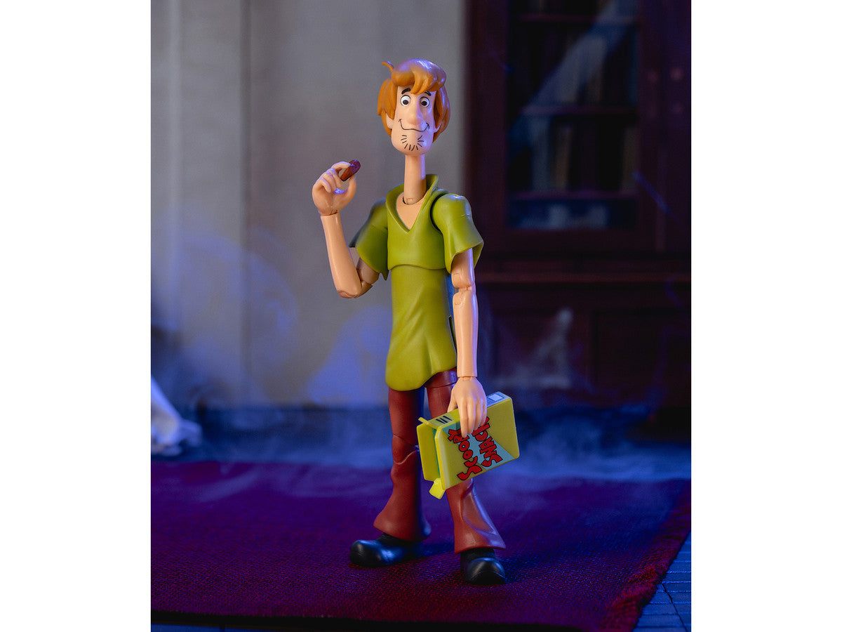 Shaggy Rogers 6.5" Moveable Figure with Accessories and Alternate Head and Hands "Scooby-Doo!" Franchise Model by Jada Jada