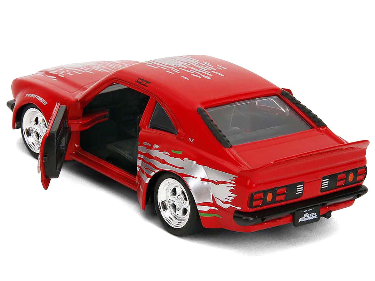 1974 Mazda RX-3 Red with Graphics "Fast & Furious" Series 1/32 Diecast Model Car by Jada Jada