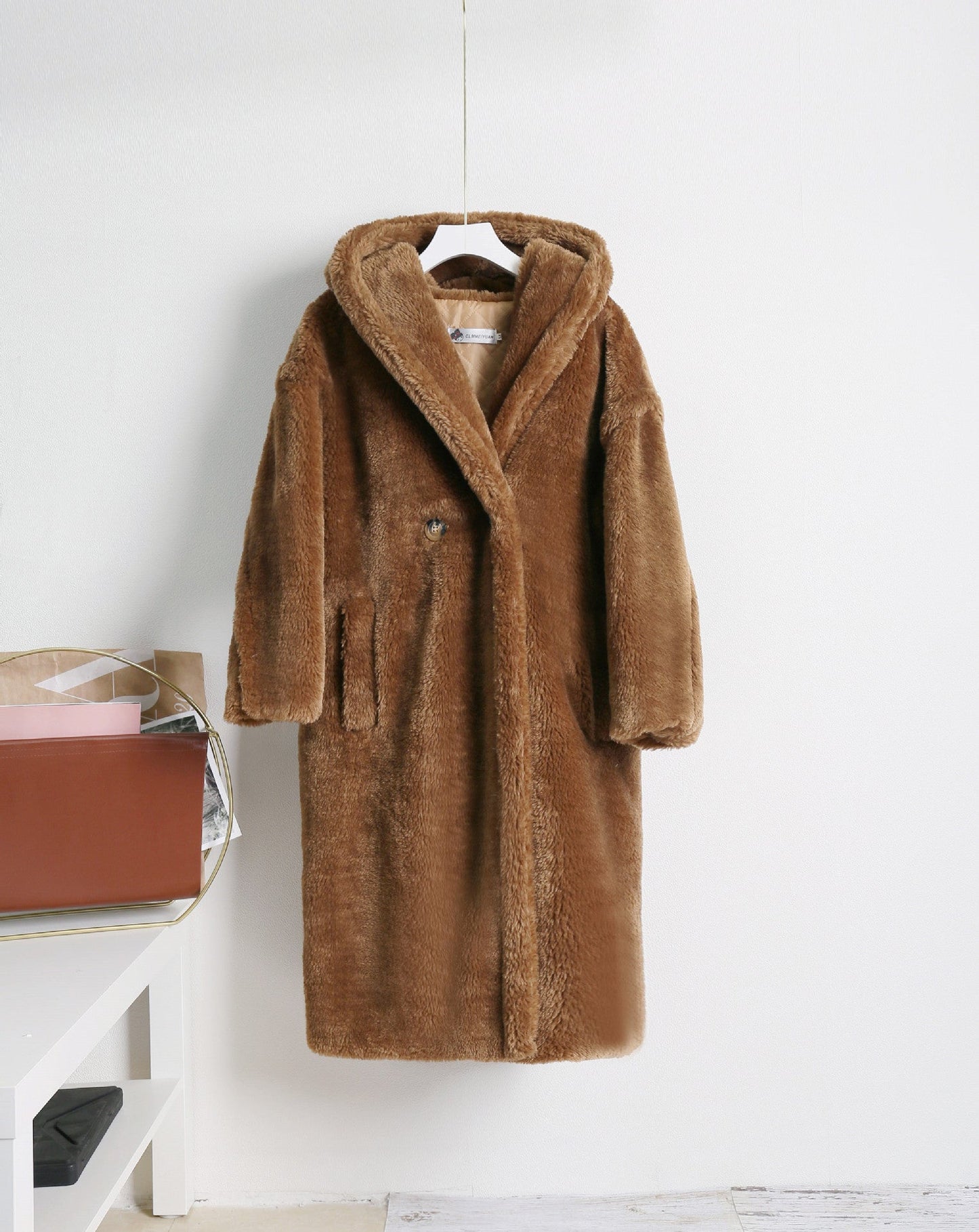 Teddy bear cashmere coat women LadyShow.Store