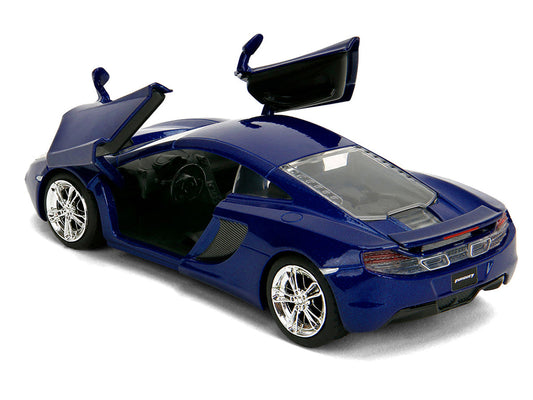 McLaren MP4.12C Blue Metallic "Furious 7" (2015) Movie "Fast & Furious" Series 1/32 Diecast Model Car by Jada Jada