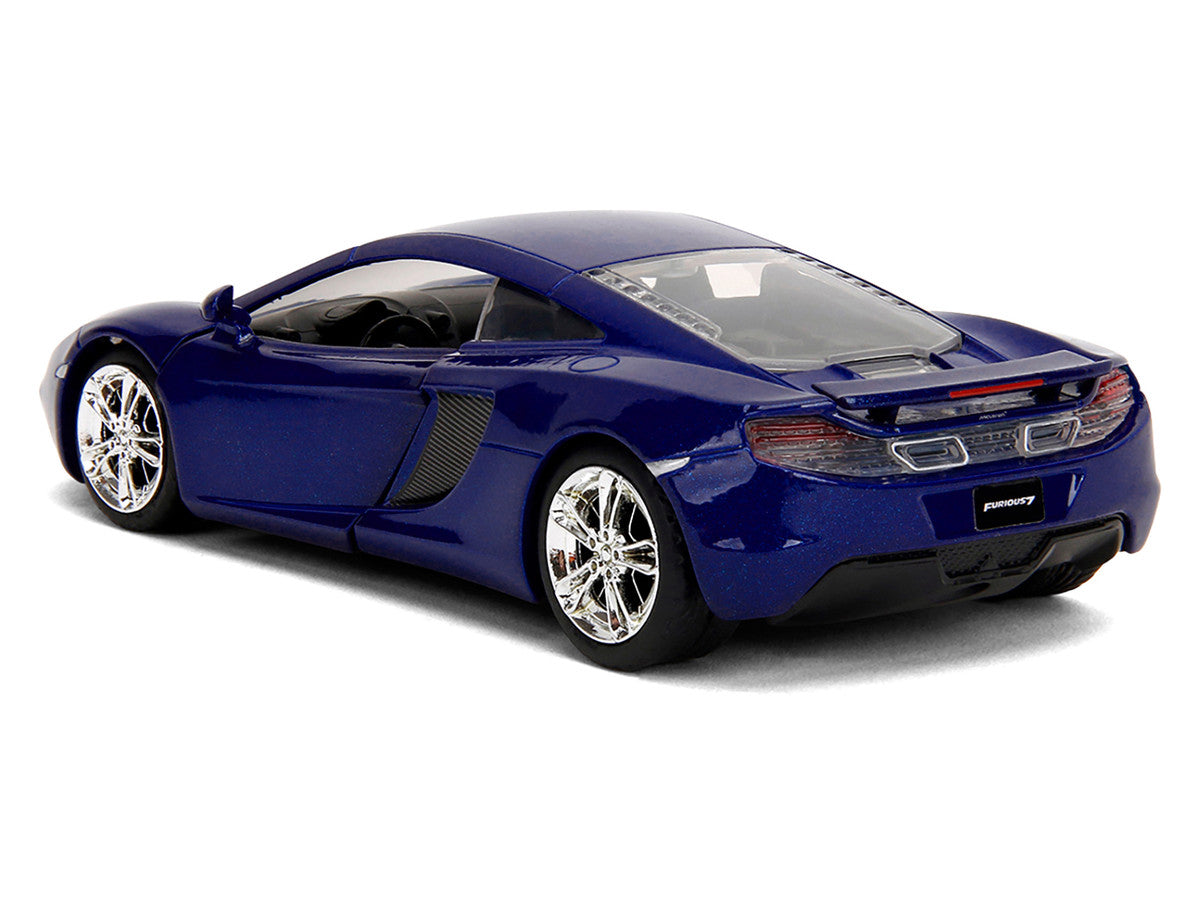 McLaren MP4.12C Blue Metallic "Furious 7" (2015) Movie "Fast & Furious" Series 1/32 Diecast Model Car by Jada Jada