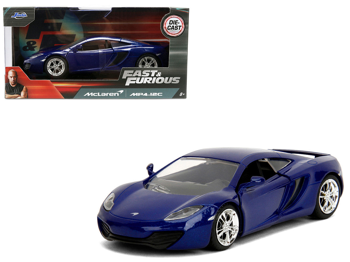 McLaren MP4.12C Blue Metallic "Furious 7" (2015) Movie "Fast & Furious" Series 1/32 Diecast Model Car by Jada Jada