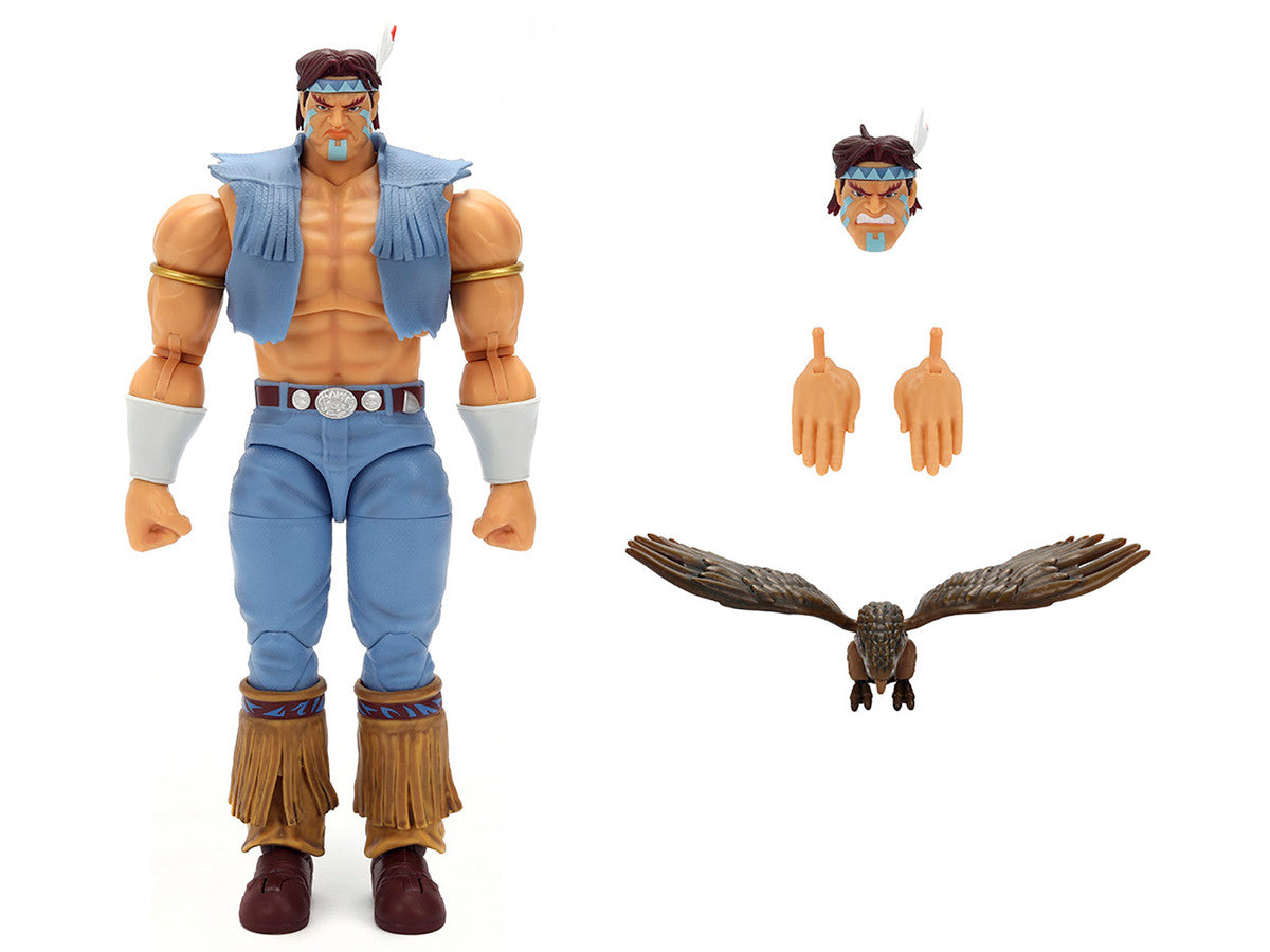 T. Hawk 7.5" Moveable Figure with Accessories and Alternate Head and Hands "Ultra Street Fighter II: The Final Challengers" (2017) Video Game Model by Jada Jada