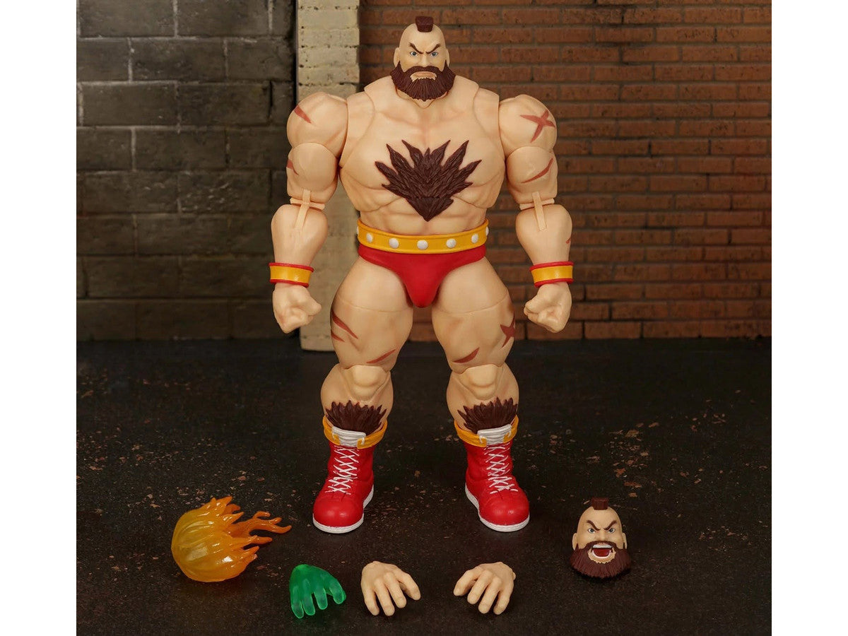 Zangief 7.5" Moveable Figure with Accessories and Alternate Head and Hands "Ultra Street Fighter II: The Final Challengers" (2017) Video Game Model by Jada Jada