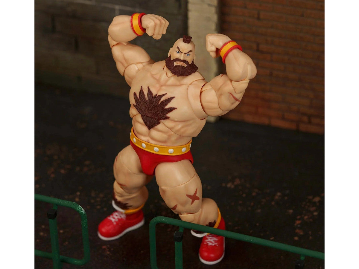 Zangief 7.5" Moveable Figure with Accessories and Alternate Head and Hands "Ultra Street Fighter II: The Final Challengers" (2017) Video Game Model by Jada Jada
