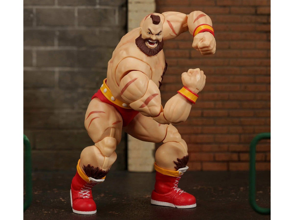 Zangief 7.5" Moveable Figure with Accessories and Alternate Head and Hands "Ultra Street Fighter II: The Final Challengers" (2017) Video Game Model by Jada Jada