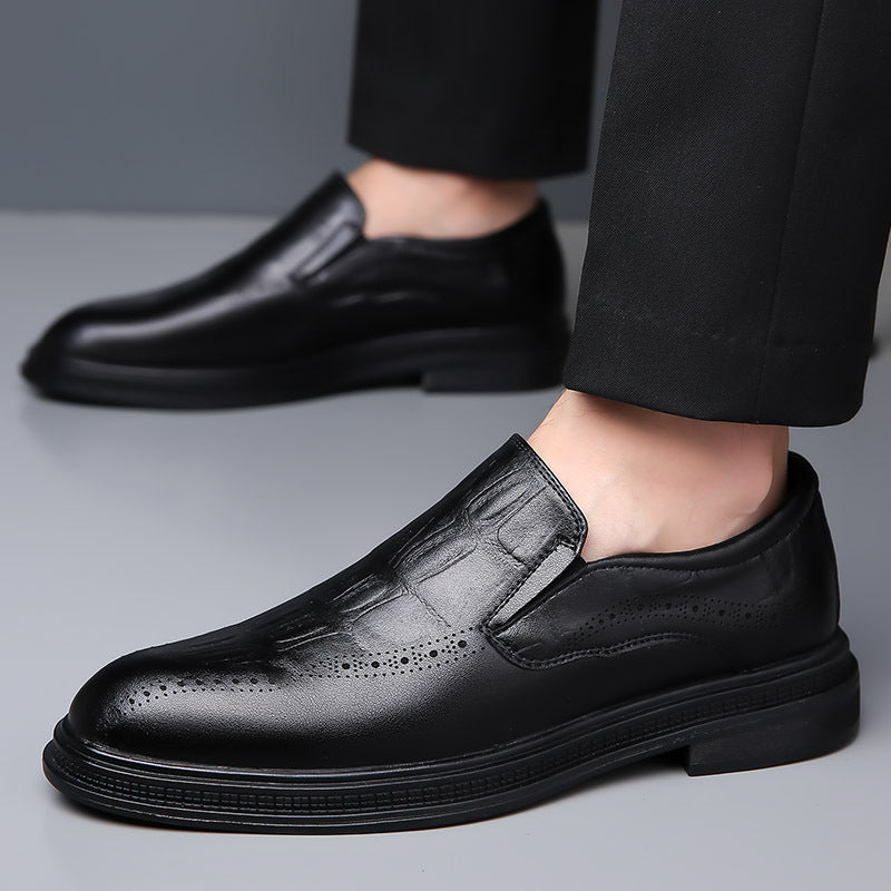 Mens Casual British-style Pointed Leather Shoes Best YouTube Store