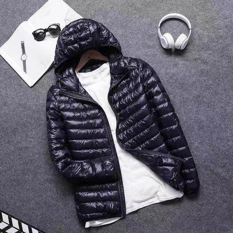 Men's Lightweight Cotton-Padded Jacket with Hood Pi-Mart