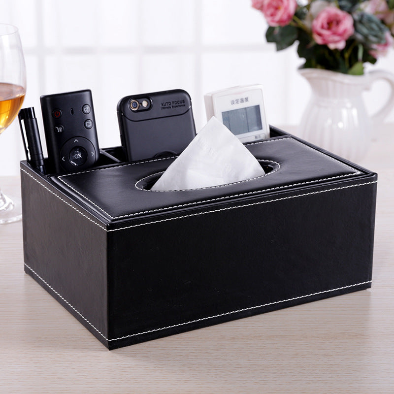 Multifunctional leather tissue box Best YouTube Store