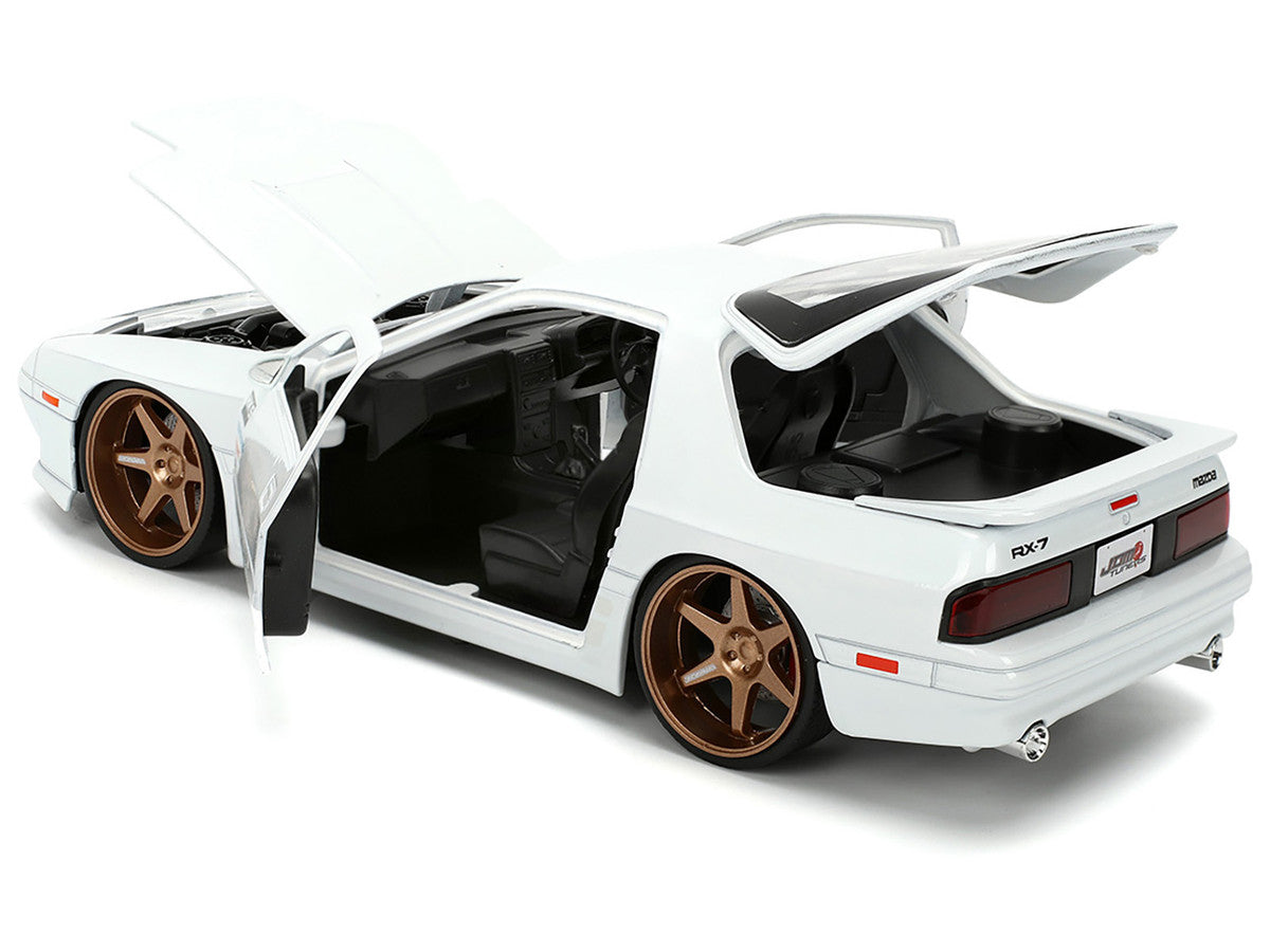 1985 Mazda RX-7 White "JDM Tuners" Series 1/24 Diecast Model Car by Jada Jada