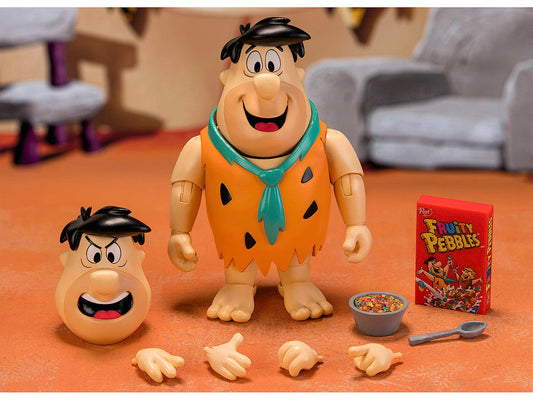 Fred Flintstone 6" Moveable Figure with Accessories and Alternate Head and Hands "The Flintstones - Post Fruity Pebbles" Model by Jada Jada