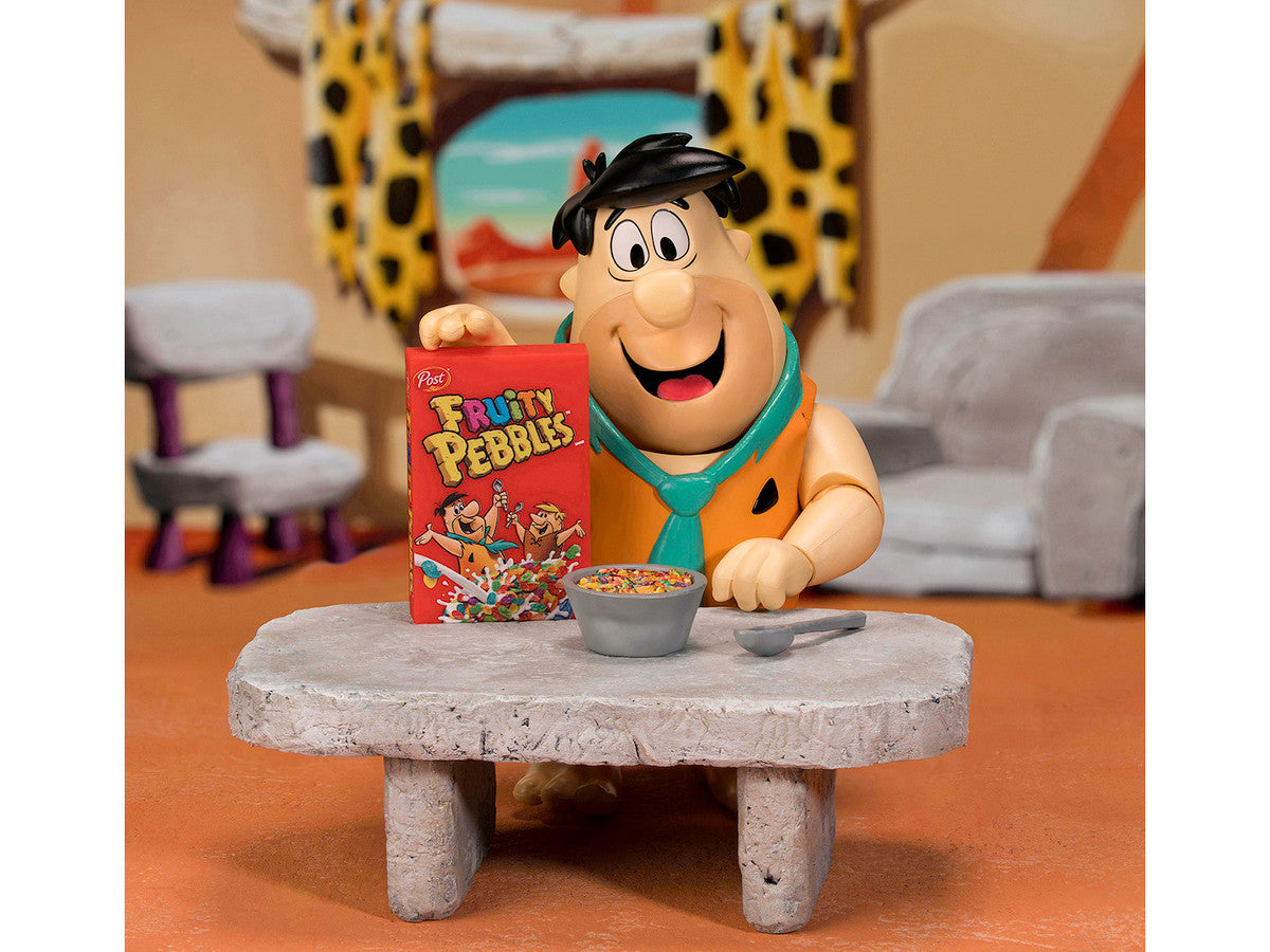 Fred Flintstone 6" Moveable Figure with Accessories and Alternate Head and Hands "The Flintstones - Post Fruity Pebbles" Model by Jada Jada