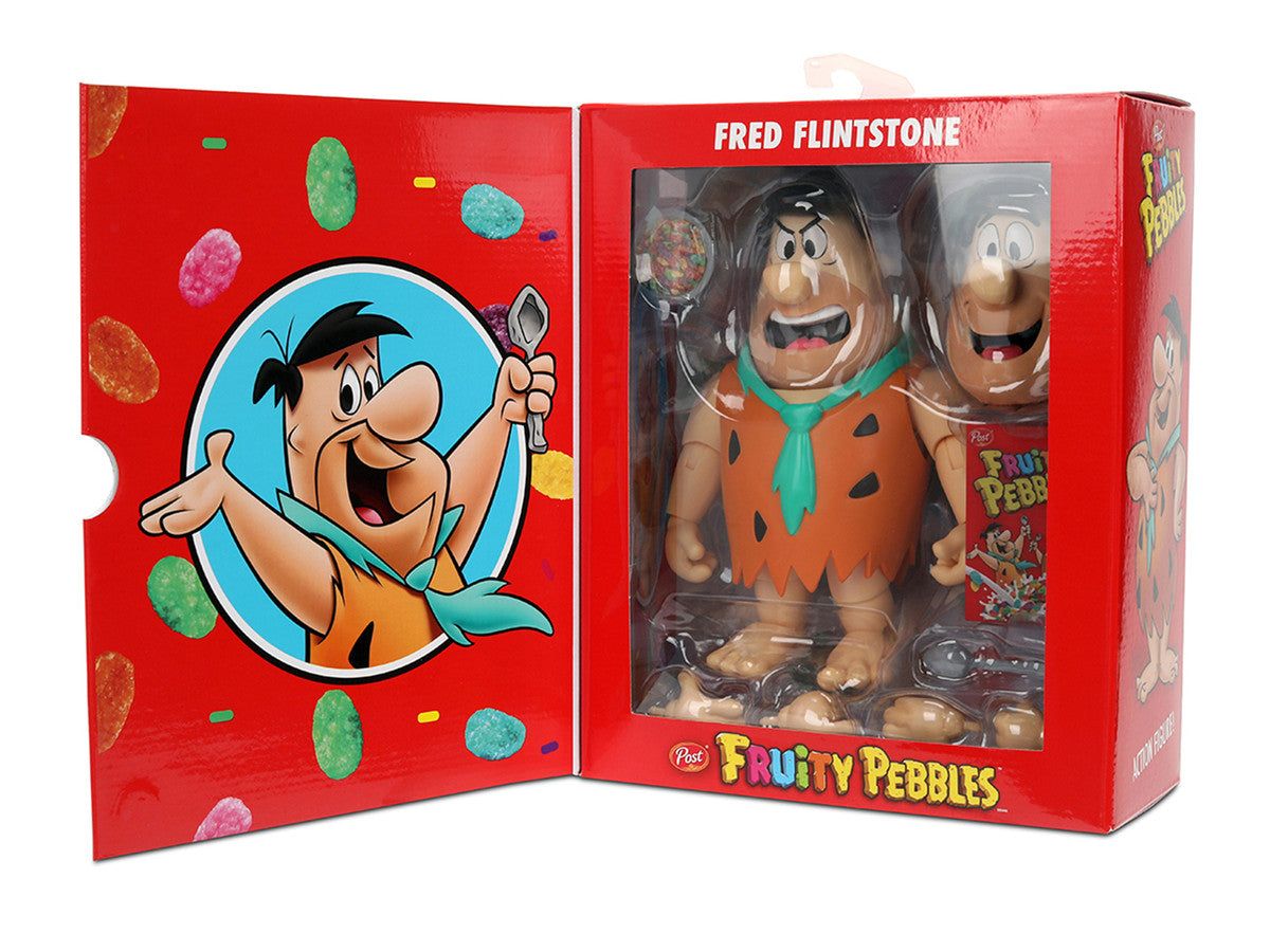Fred Flintstone 6" Moveable Figure with Accessories and Alternate Head and Hands "The Flintstones - Post Fruity Pebbles" Model by Jada Jada