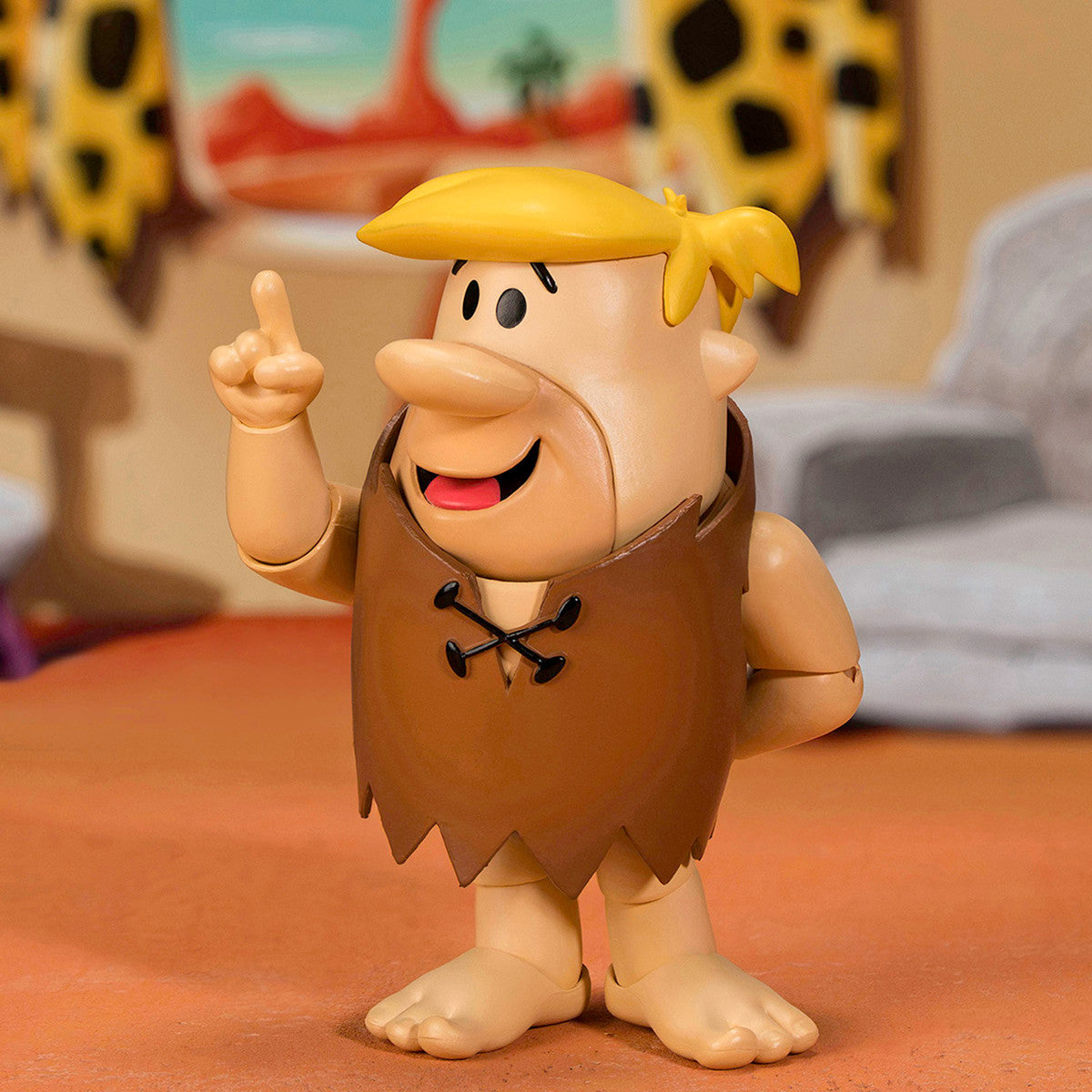 Barney Rubble 4.5" Moveable Figure with Accessories and Alternate Head and Hands "The Flintstones - Post Cocoa Pebbles" Model by Jada Jada