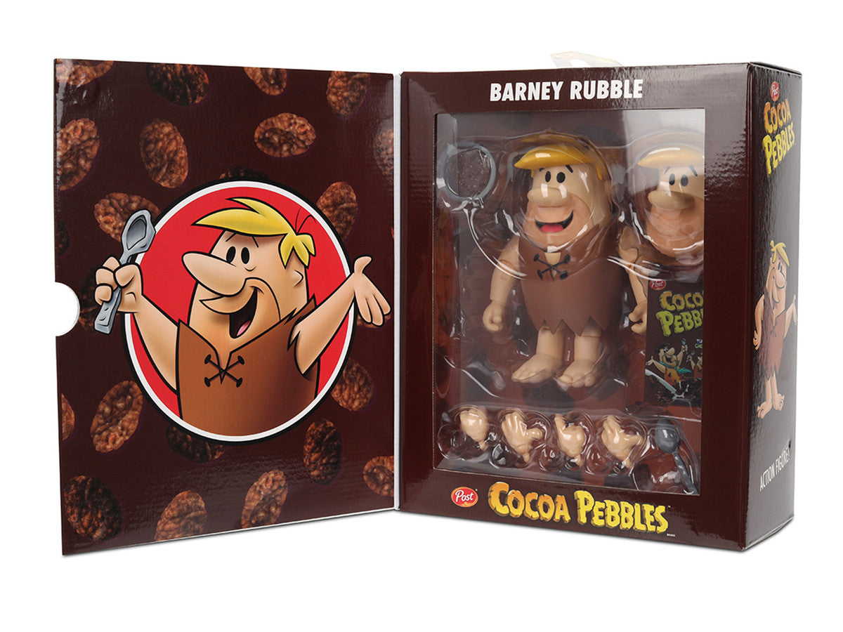 Barney Rubble 4.5" Moveable Figure with Accessories and Alternate Head and Hands "The Flintstones - Post Cocoa Pebbles" Model by Jada Jada