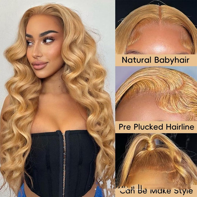 Human Hair Wig Front Lace All Real Hair 13 X4 Headgear LadyShow.Store