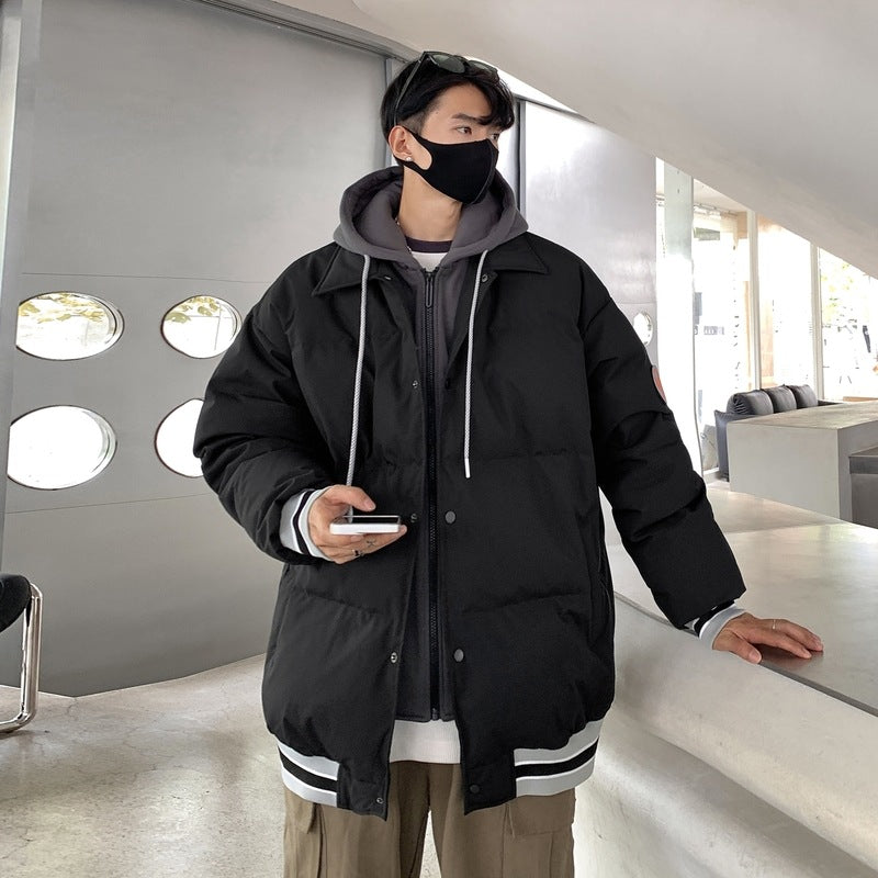 New White Duck Down Thickened Warm Couple Coat CJD