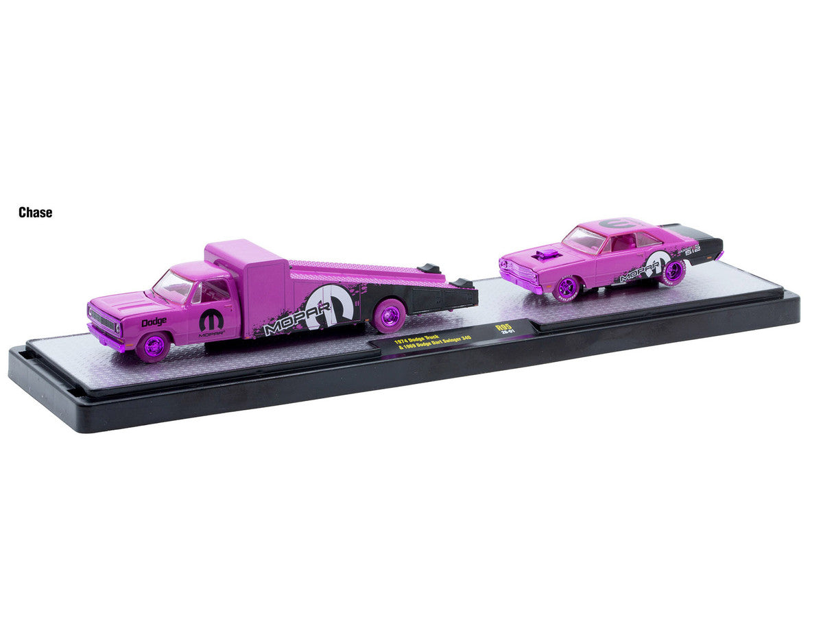 Auto Haulers Set of 3 Trucks Release 95 Limited Edition to 6000 pieces Worldwide 1/64 Diecast Model Cars by M2 Machines-0