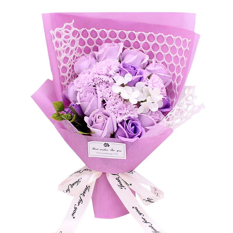 Valentine's Day Gift 19 Rose Soap Bouquet Gift Box CJD