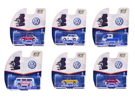 "Club Vee-Dub" Series 22 Set of 6 pieces 1/64 Diecast Model Cars by Greenlight Greenlight