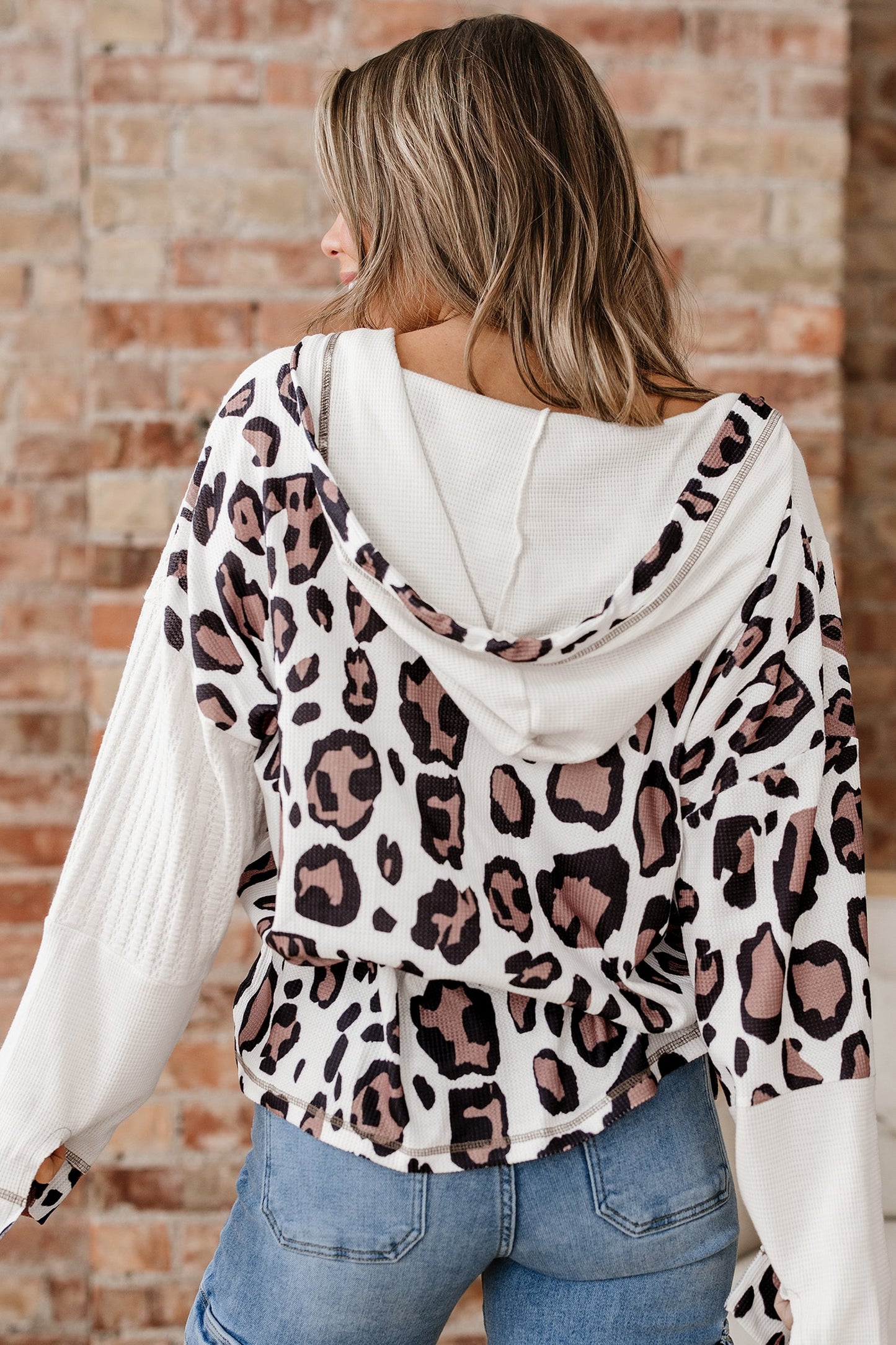 Keyla Up Drop Shoulder Hoodie-1