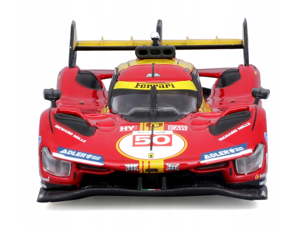 Ferrari 499P #50 Antonio Fuoco - Miguel Molina - Nicklas Nielsen "Ferrari AF Corse" Winner "24 Hours of Le Mans" (2024) "Racing" Series 1/43 Diecast Model Car by Bburago Bburago