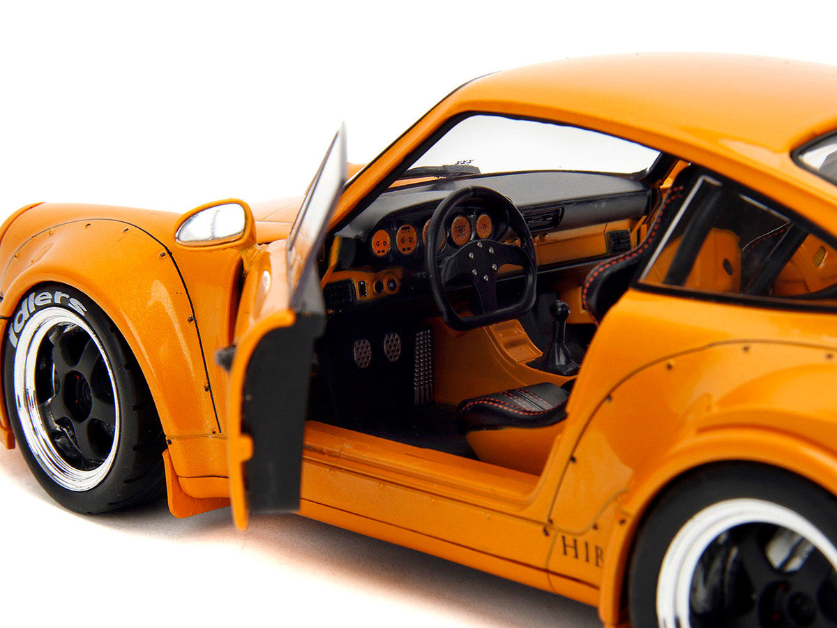 RWB Bodykit "Hibiki" Orange Metallic "Pink Slips" Series 1/18 Diecast Model Car by Jada Jada